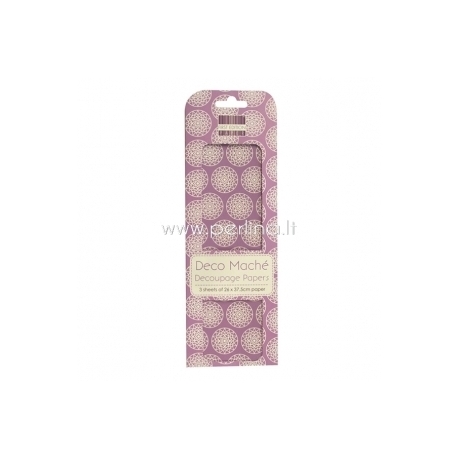 Deco Mache Paper "Dreamcatcher", 26x37,5 cm, 3 pcs