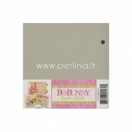 BoBunny 2-Ring Bare Naked Binder Pages, 15,2x15,2 cm