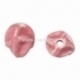 Ceramics bead, pink, 16x14 mm