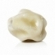 Ceramics bead, greeny cream, 16x14 mm