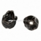 Ceramics bead, black, 16x14 mm