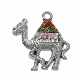 Pendant "Camel", silver tone, 32x30 mm