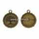 Pendant "Lita String", antique bronze, 25x21 mm