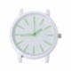 Watch face, round, white, 4,6x4,4 cm