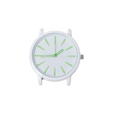 Laikrodis, apvalus, baltos sp., 4,6x4,4 cm
