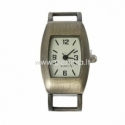 Watch face, rectangle, antique bronze, 42x23 cm