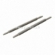 Watch wrist band spring bars strap, silver tone, 23x1,4 mm
