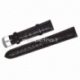 Genuine leather buckle watch bands, dark brown, 12,5-8,7 cm, 1 set