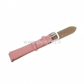 Polyurethane leather buckle watch bands, light pink, 10,5-7,5 cm, 1 set