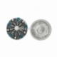 Chunk snap button "Sun", antique silver, 16 mm