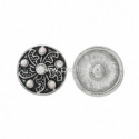 NOOSA spaudė "Gėlė", metalinė, 16 mm