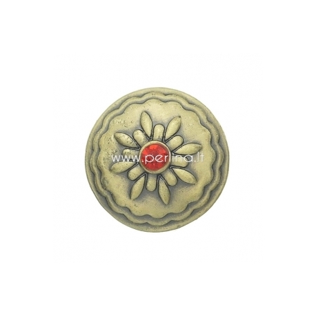 NOOSA spaudė "Gėlė", metalinė, 20 mm
