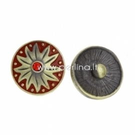 Chunk snap button, antique bronze, 20 mm