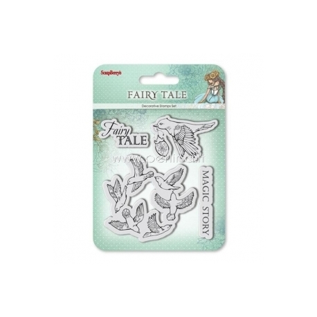 Clear stamps "Fairy Tale. Magic Story", 4 pcs
