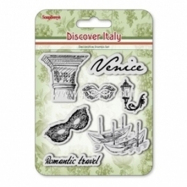 Clear stamps "Discover Italy. Venice", 7 pcs