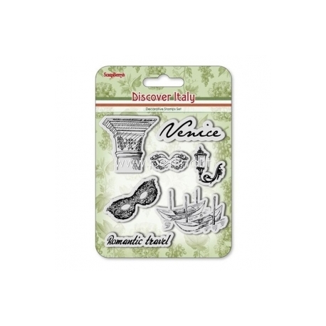 Clear stamps "Discover Italy. Venice", 7 pcs