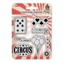 Akrilinis antspaudas "Vintage Circus. Cards", 8 vnt