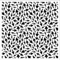 Stencil-mask "Pointers pattern", 15,2x15,2 cm
