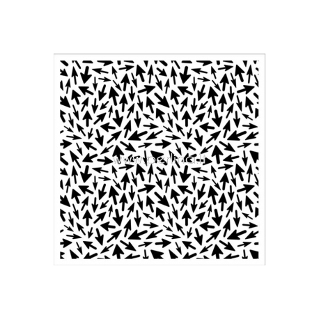 Stencil-mask "Pointers pattern", 15,2x15,2 cm