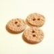 Ceramics button, opaque pink, 2,2 cm