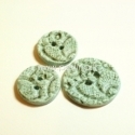 Ceramics button, mint, 2,8 cm