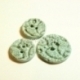 Ceramics button, mint, 2,8 cm