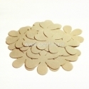 Fabric flower, cream, 1 pc, select size