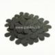 Fabric flower, dark grey, 1 pc, select size
