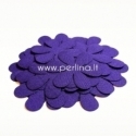 Fabric flower, dark purple, 1 pc, select size