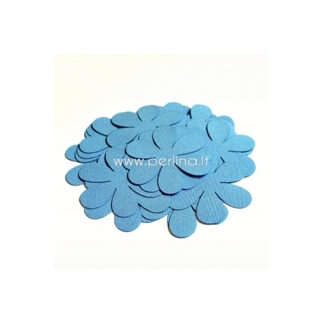 Fabric flower, blue, 1 pc, select size