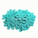 Fabric flower, blue turquoise, 1 pc, select size