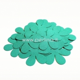 Fabric flower, turquoise, 1 pc, select size