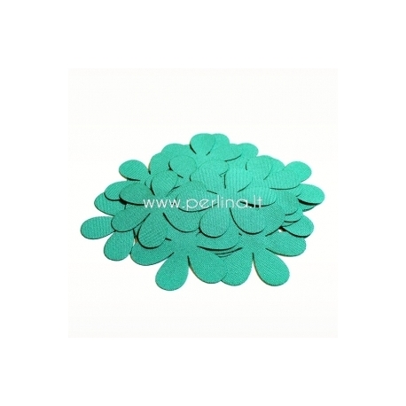 Fabric flower, turquoise, 1 pc, select size