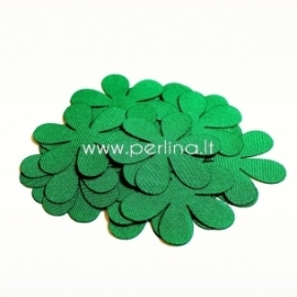 Fabric flower, green, 1 pc, select size