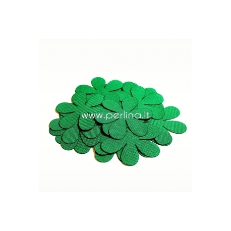 Fabric flower, green, 1 pc, select size