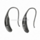Earring wire hooks, gunmetal, 28x13 mm, 1 pair