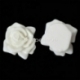 Acrylic cabochon embellishment "Flower", cream, 30x29 mm