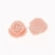 Acrylic cabochon embellishment "Flower", peachy, 14x14 mm