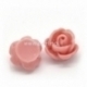 Acrylic cabochon embellishment "Flower", peachy, 10 mm