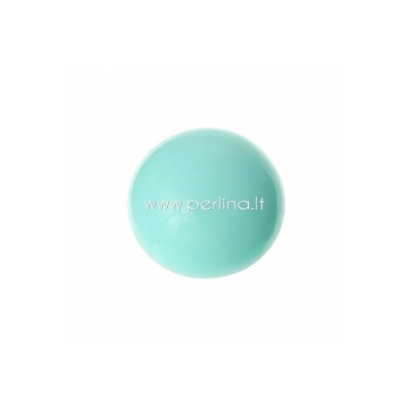 Acrylic cabochon embellishment, mint green, 15 mm