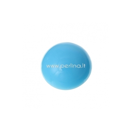 Acrylic cabochon embellishment, skyblue, 15 mm