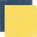 Popierius "Yellow / Navy - Splendid Sunshine", 30,5x30,5 cm