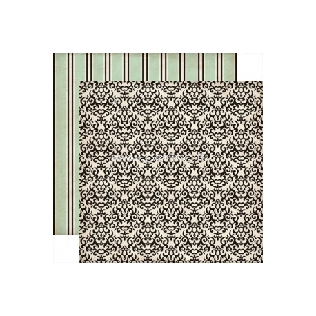 Paper "Black Damask - Times&Seasons 2", 30,5x30,5 cm