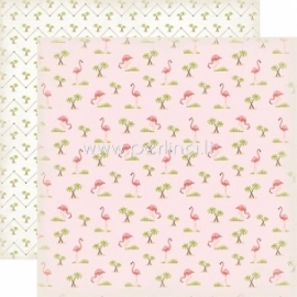 Paper "Flamingos - Summer Lovin'", 30,5x30,5 cm