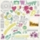 Chipboard "Peace Chipboard Elements - Sherbet", 30,5x30,5 cm