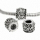 Pandora karoliukas "Gėlė", ant.sidabro sp., 9x8 mm