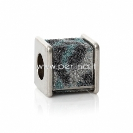 Pandora bead, CCB plastic, 12x12 mm