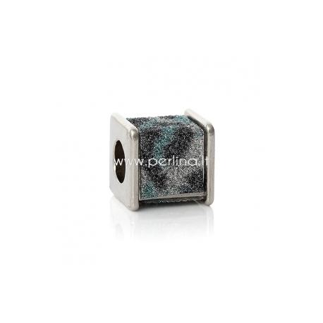Pandora karoliukas, CCB plastikas, 12x12 mm