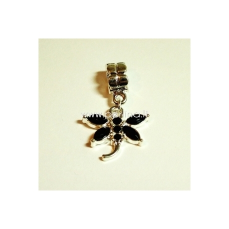 Pandora pakabukas "Laumžirgis", juodos sp., 31x20 mm