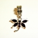 Pandora pakabukas "Laumžirgis", tamsiai violetinės sp., 31x20 mm